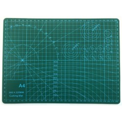 Tapis de Coupe PVC A4 Vert 30x22cm