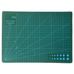 Tapis de Coupe PVC A4 Vert 30x22cm