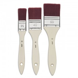 Pochette De 3 Spalters Plat Polyamide Brun - Pébéo