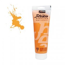 Studio Acrylics Pébéo - 100ml - jaune cadmium foncé
