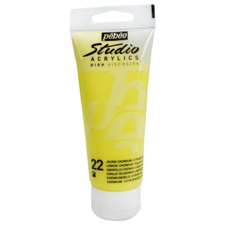 Studio Acrylics Pébéo - 100ml - jaune cadmium citron