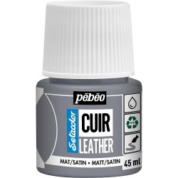Peinture Setacolor Cuir 45ml - Gris Béton - Pébéo