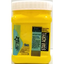 Acrylique Scolaire Star Color - 1Litre - Jaune Primaire