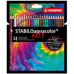 Pochette de 24 Crayons Aquacolor ARTY - Stabilo