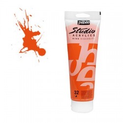 Studio Acrylics Pébéo - 100ml - orange cadmium imitation