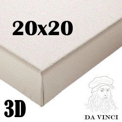 Châssis Entoilé 3D - 20x20 - 4cm - DA Vinci