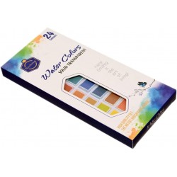 Set de 24 Pastilles Aquarelles - Keep Smiling