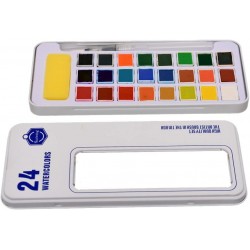 Set de 24 Pastilles Aquarelles - Keep Smiling