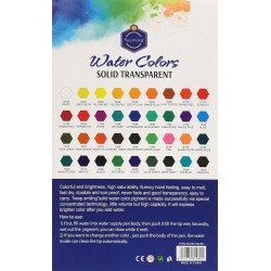 Set de 36 Pastilles Aquarelles - Keep Smiling