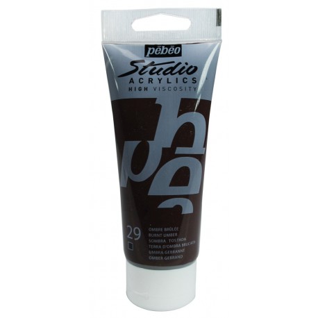Studio Acrylics Pébéo - 100ml - ombre brulée