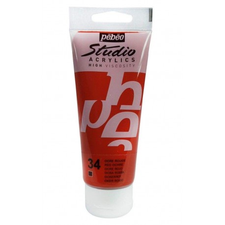 Studio Acrylics Pébéo - 100ml - ocre rouge
