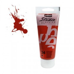 Studio Acrylics Pébéo - 100ml - ocre rouge