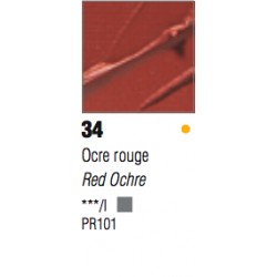 Studio Acrylics Pébéo - 100ml - ocre rouge