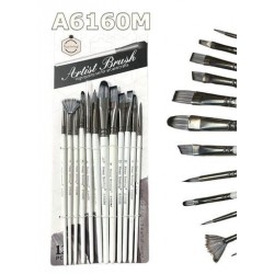 Set de 12 Pinceaux Artist Brush - Keep Smiling