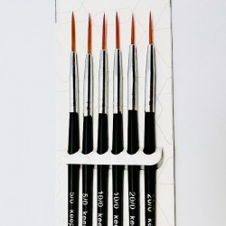 Set  de 6 pinceaux mini detail - Keep Smiling