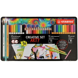 Boite Métal Arty Creative Pen 68 - Stabilo