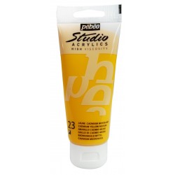 Studio Acrylics Pébéo - 100ml - jaune cadmium moyen