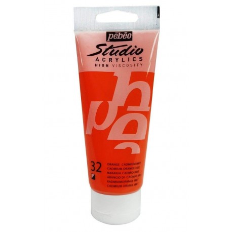 Studio Acrylics Pébéo - 100ml - orange cadmium imitation