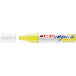 Marqueur Acrylique Large 5-10 mm Jaune Fluo 065 - Edding