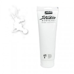 Studio Acrylics Pébéo - 100ml - blanc vif