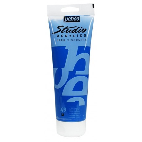 Studio Acrylics Pébéo - 100ml - cyan primaire