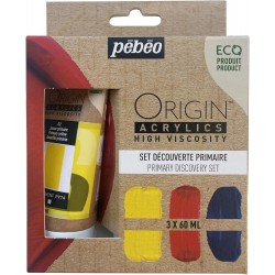 Set Découverte Origin Acrylics primaire 3 x 60 ml - Pébéo