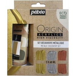 Set Découverte Origin Acrylics 3 x 60 ml - Pébéo