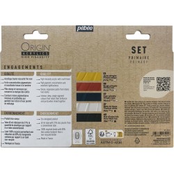Set Découverte Origin Acrylics primaire 5 x 60 ml - Pébéo