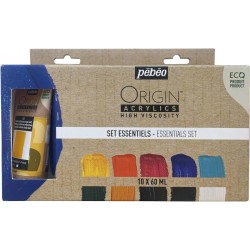 Set Découverte Origin Acrylics Essentiel 10 x 60 ml - Pébéo