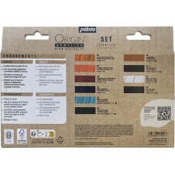 Set Découverte Origin Acrylics Essentiel 10 x 60 ml - Pébéo