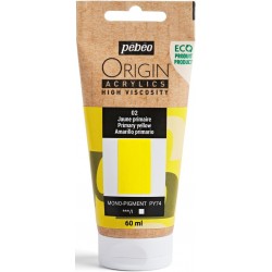 Acrylique jaune primaire 02 Origin Acrylics 60 ml - Pébéo