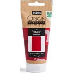 Acrylique Rouge Carmin 09 Origin Acrylics 60 ml - Pébéo