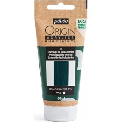 Acrylique Vert Permanent Clair 23 Origin Acrylics 60 ml - Pébéo