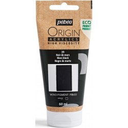 Acrylique Noir de Mars 39 Origin Acrylics 60 ml - Pébéo