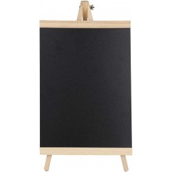 Mini Chevalet en bois avec Tableau Noir 48x25 cm