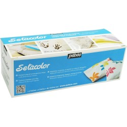 Coffret de 10 Flacons Setacolor Tissus Clairs 45 ml - Pébéo