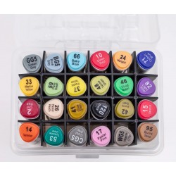Box de 24 Marqueurs Alcool double pointe Superior Art Markers - Touch