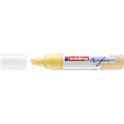 Marqueur Acrylique Large 5-10 mm Jaune Pastel 915 - Edding