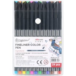 Pochette de 24 Stylos Fineliner 0.4 mm - Giorgione