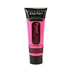 Tube Body Paint Glow water washable 14 ml Rose