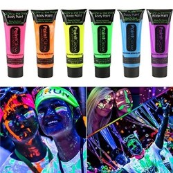 Tube Body Paint Glow water washable 14 ml Jaune