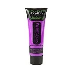 Tube Body Paint Glow water washable 14 ml Violet