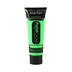 Tube Body Paint Glow water washable 14 ml Vert