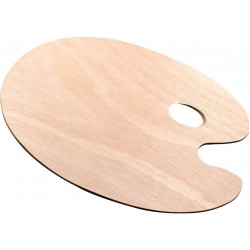 Palette Ovale en Bois 40x30 - Da Vinci