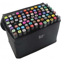 Trousse de 80 Feutres Marqueurs Double pointe - Touch