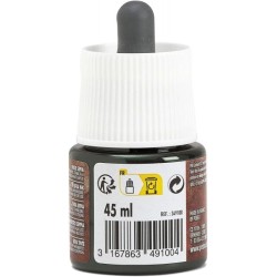 Peinture Encre Acrylique Sepia 45 ml - Pébéo