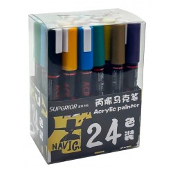 Boite de 24 Marqueurs Acrylique - Superior