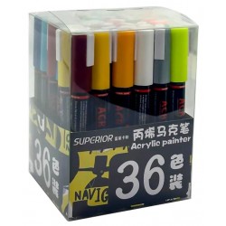 Boite de 36 Marqueurs Acrylique - Superior