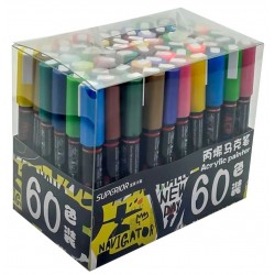 Boite de 60 Marqueurs Acrylique - Superior