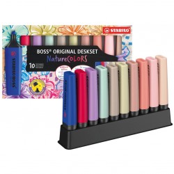 Set de 10 Surligneurs Boss Original Nature COLORS Wildflower  - Stabilo